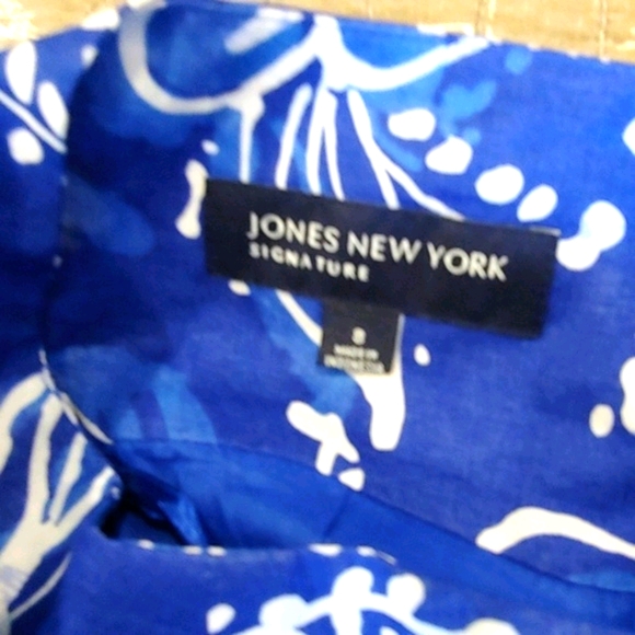 💟H.P.💟Jones New York Signature Batic Blue Skirt - Picture 3 of 4